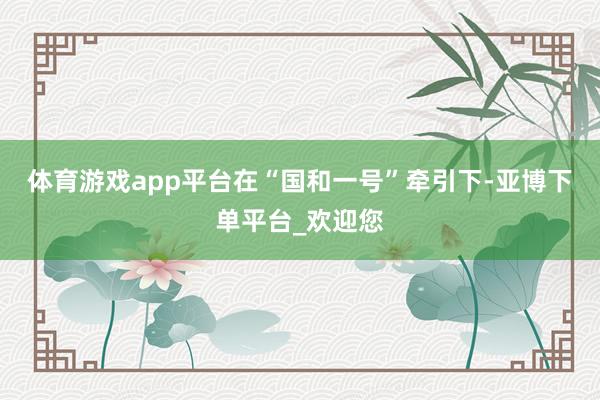 体育游戏app平台在“国和一号”牵引下-亚博下单平台_欢迎您